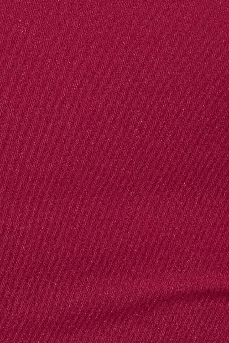 Sleek V-Neck Long Sleeve Top, Sour Cherry Burgundy, large