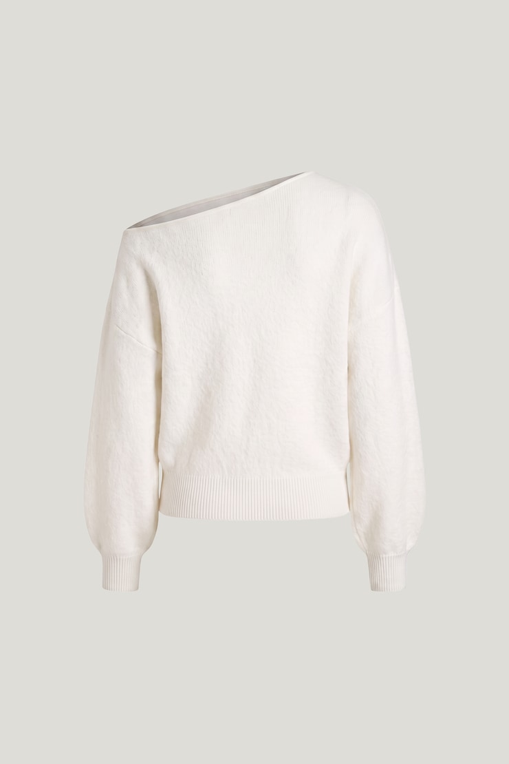 Lola Off Shoulder Sweater Snow White large