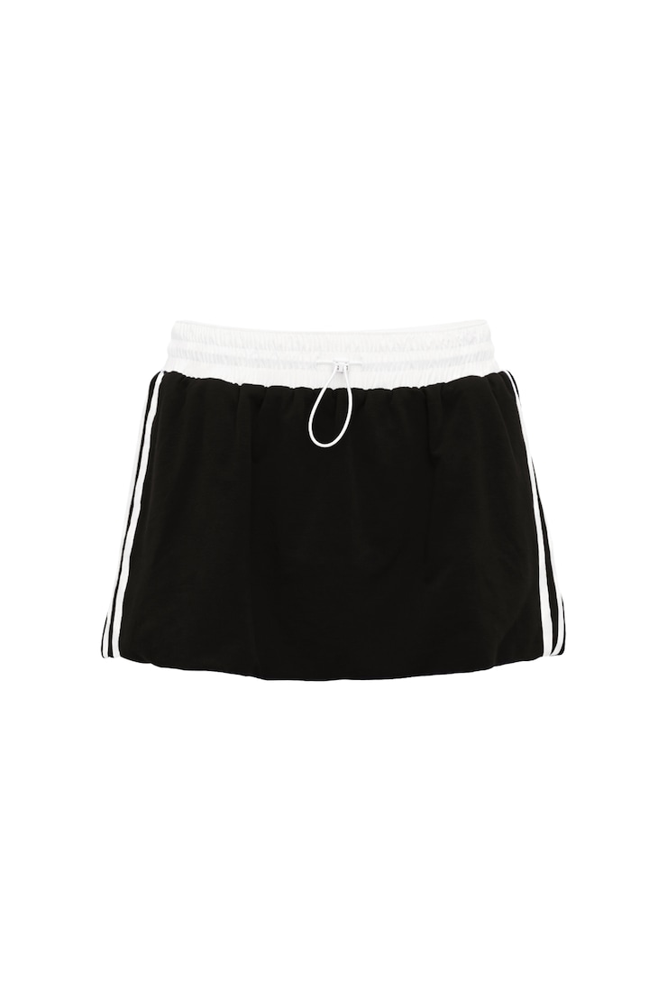 StretchTerry™ Bubble Skort, Jet Black/White, large