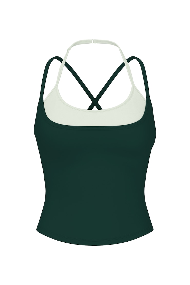 Active Layered Tank Top, Green Envy / Spearmint Green, large