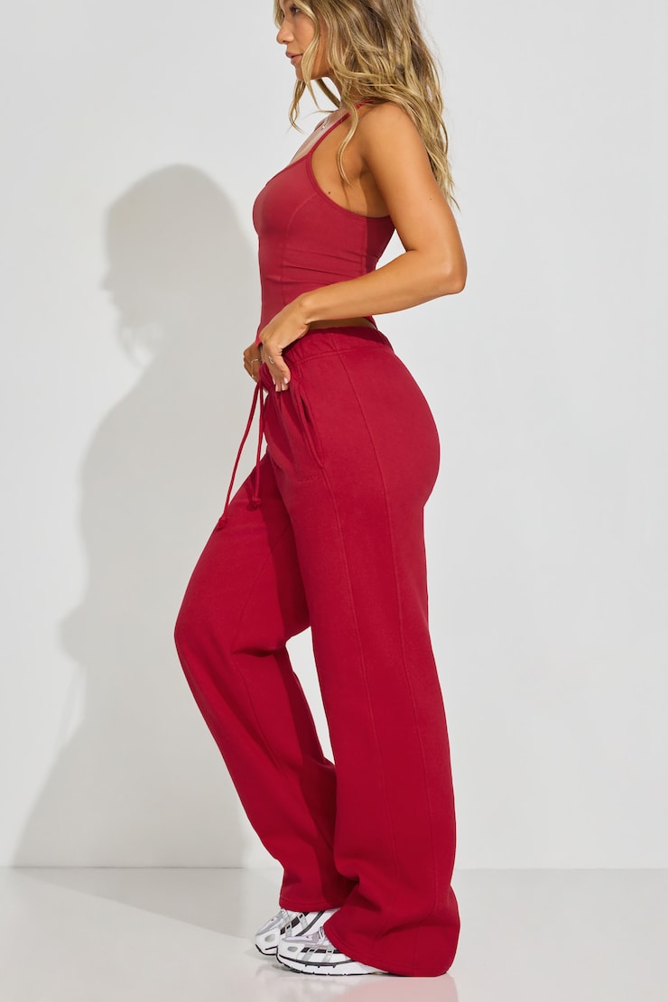 UltraFleece Straight Leg Sweatpants, Jester Red, large