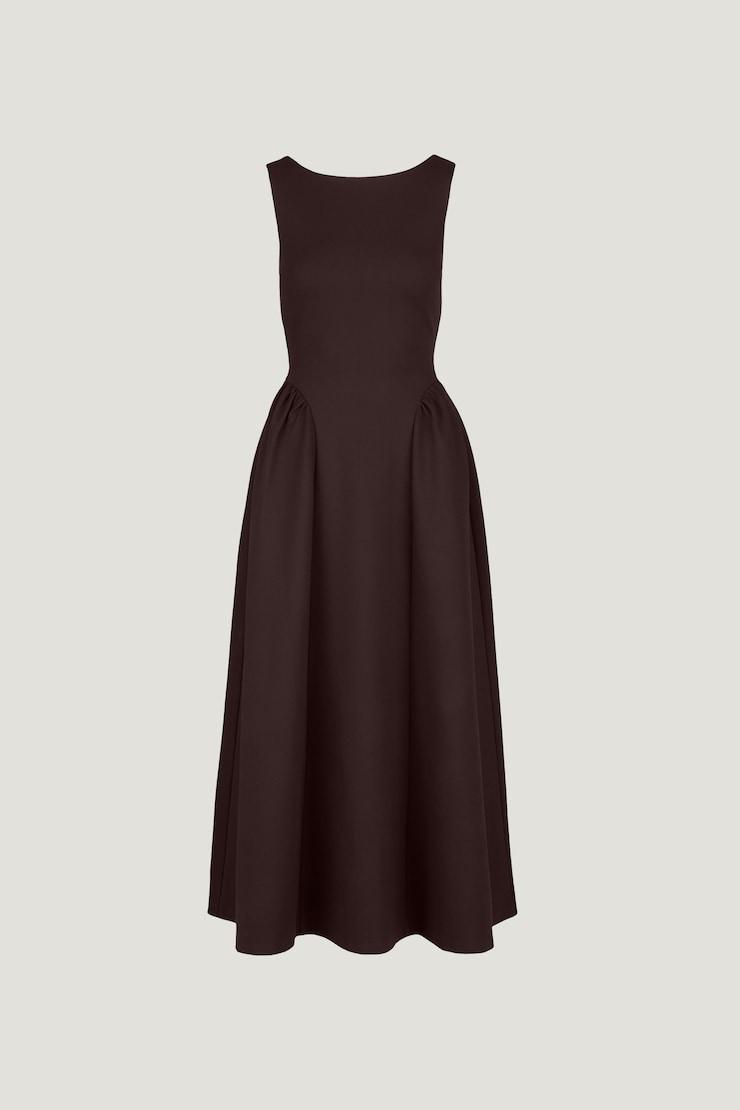 Robe midi en tricot point de Rome Iris