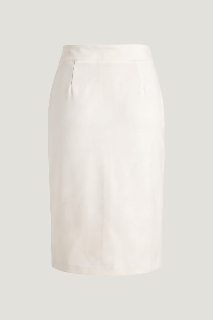 Crepe Midi Skirt Calming Off White large