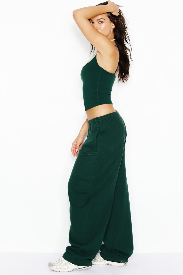 UltraFleece Barrel Leg Sweatpants, Green Envy, large