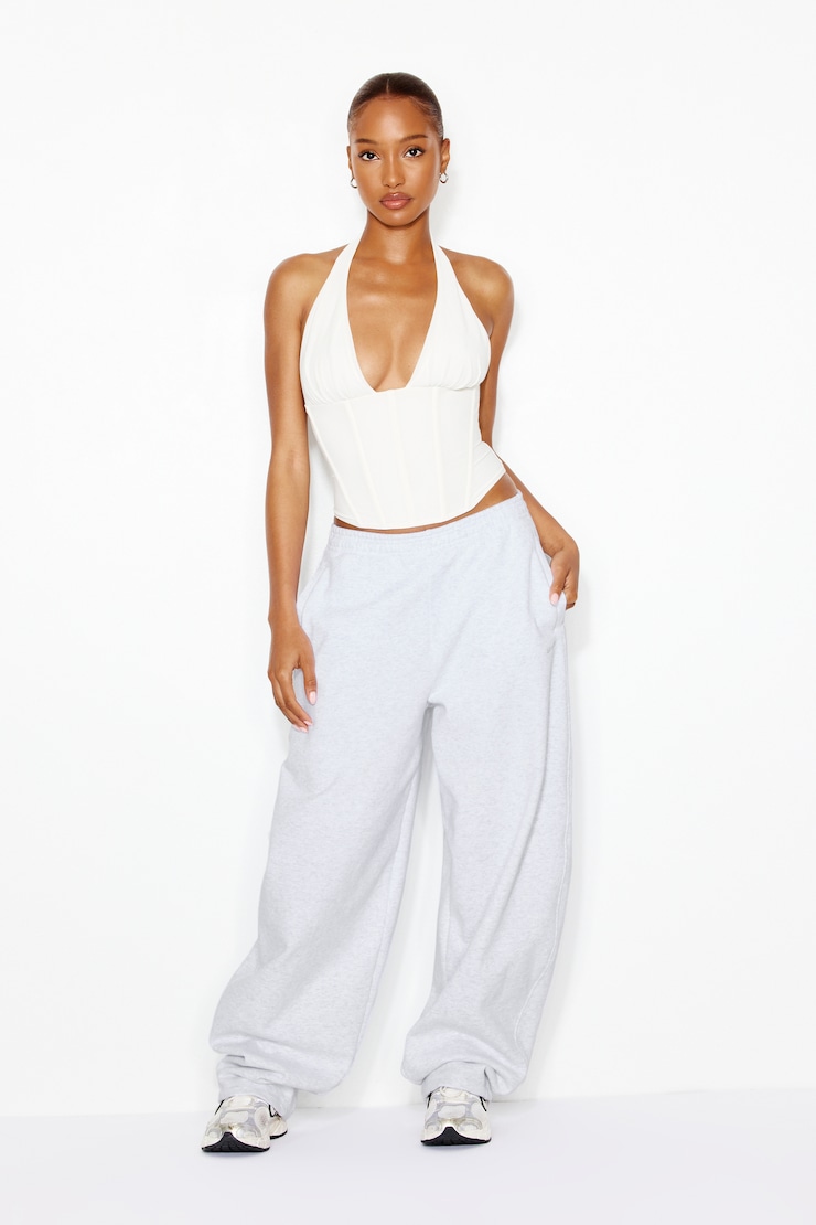 UltraFleece Barrel Leg Sweatpants, Spring Grey Mix, large