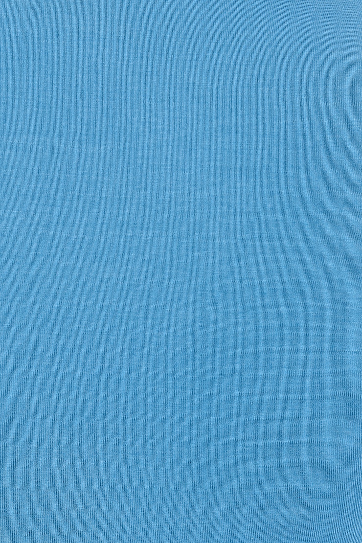 Smooth Off Shoulder Side Tie T-Shirt, Blue Rebound, large