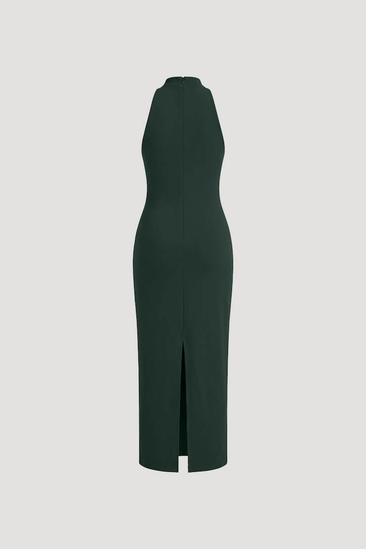 Willow Sculpt Maxi Dress DARKEST SPRUCE large