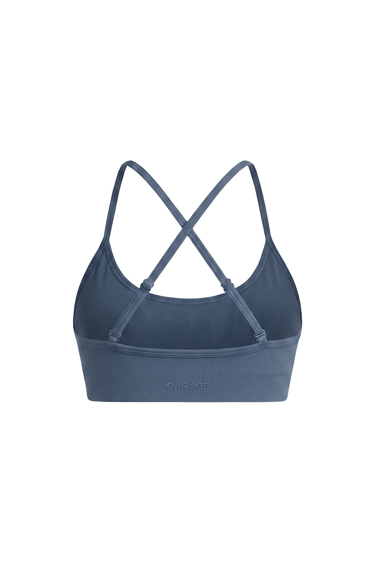 Active Seamless Micro Bra, Heated Indigo, large