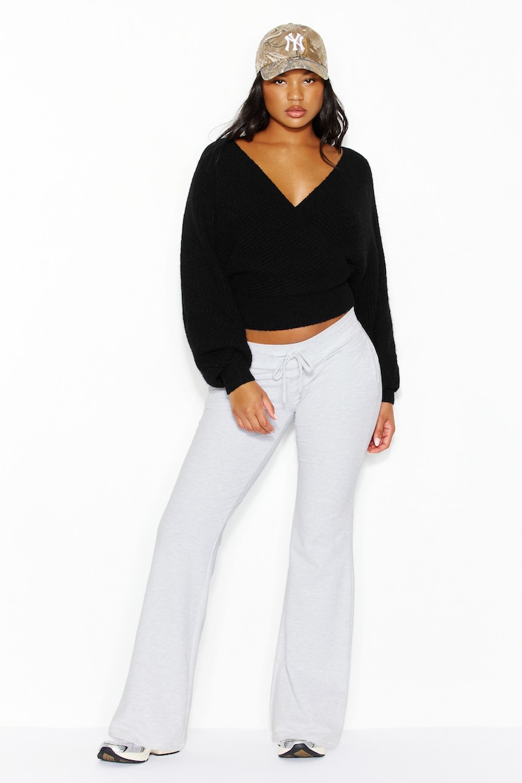 Wrapped Up Sweater, Jet Black, large