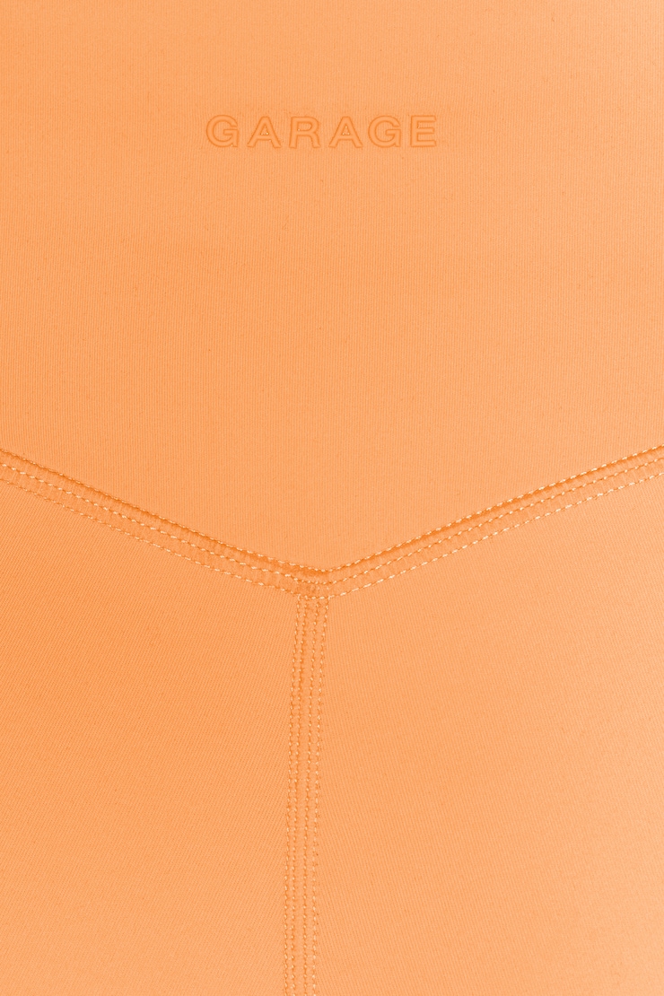 Active Booty Shorts, Juicy Peach Orange, large