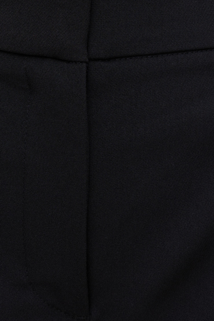 Pleated High Rise A Line Shorts Jet Black large