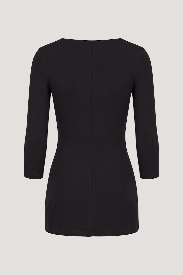Morgan 3/4 Sleeve Mini Dress Jet Black large