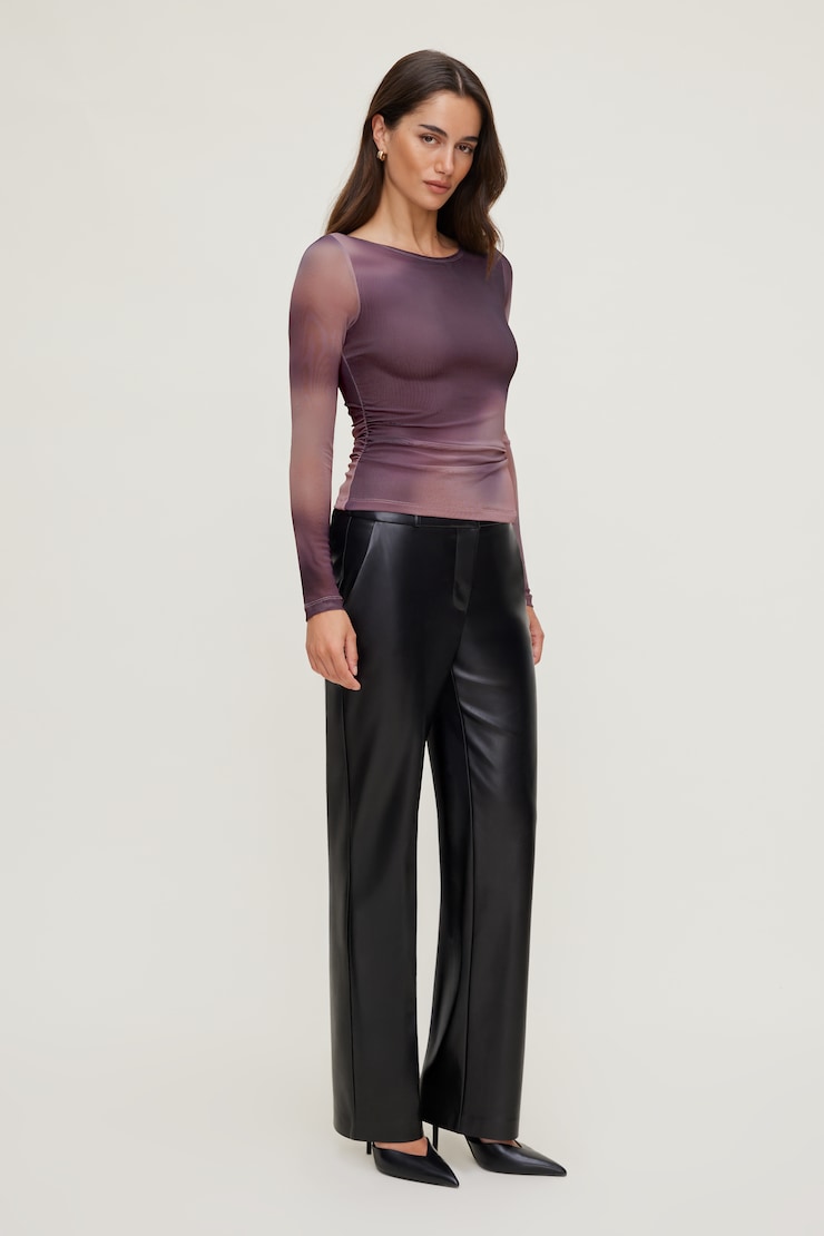 Stella Mesh Long Sleeve Top Purple Blur large