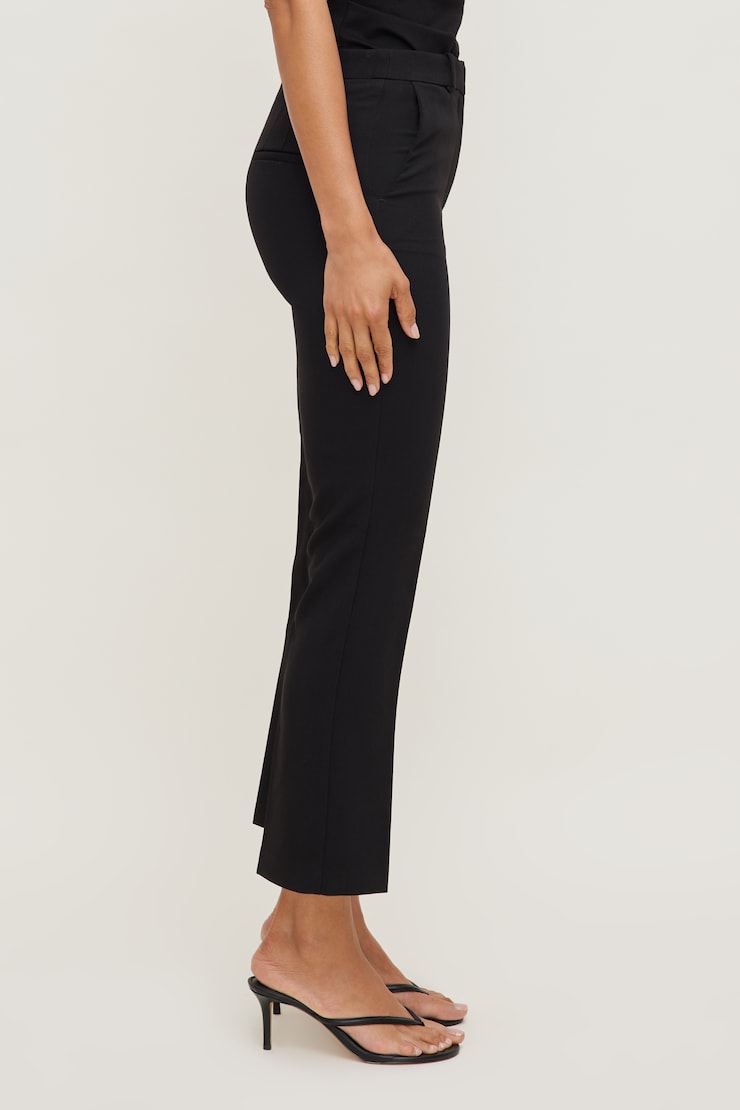 High Rise Slim Fit Pants Jet Black large