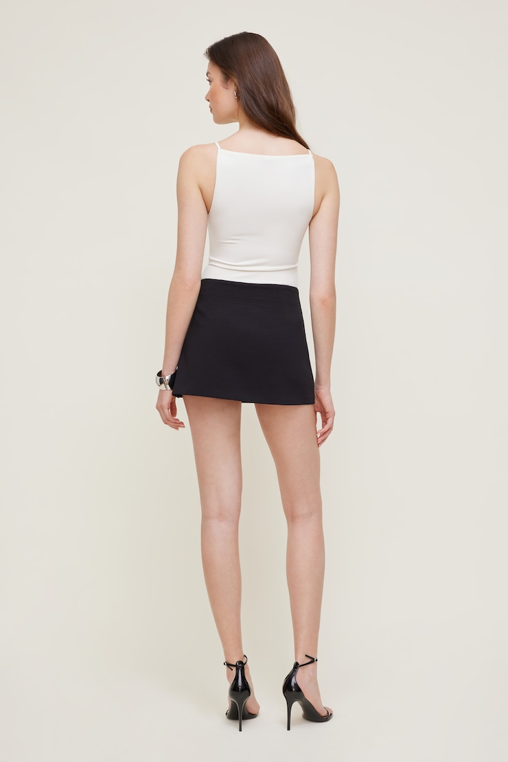Sculpt Strappy Boat Neck Tank Top White | Dynamite