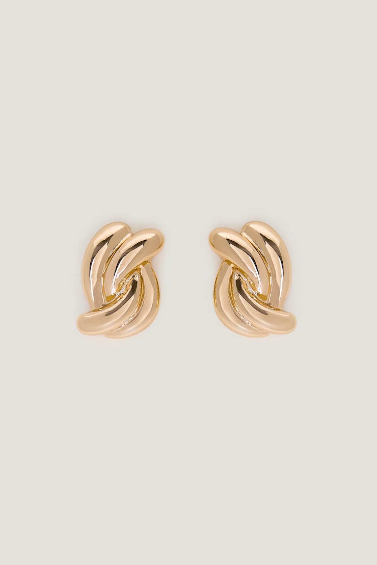 Boucles d'oreilles à double torsade
