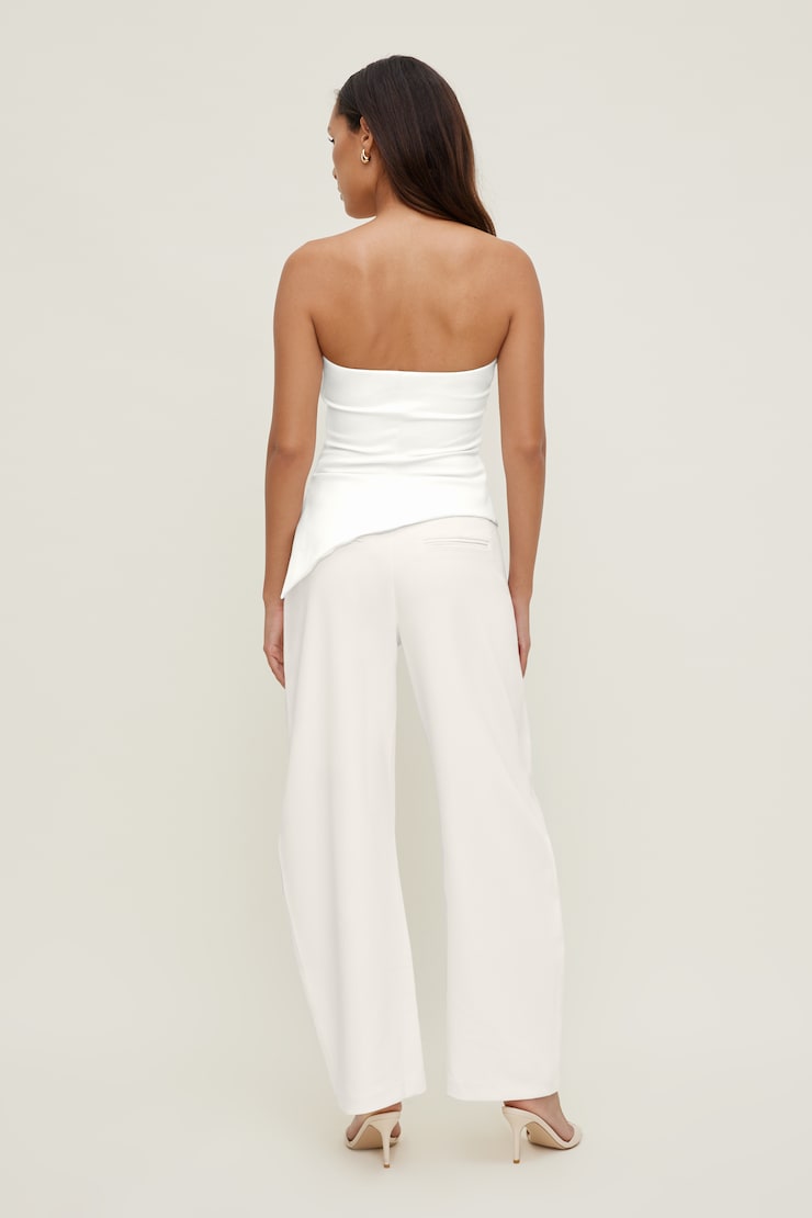 Andie Mid Rise Barrel Leg Pants Calming Off White large