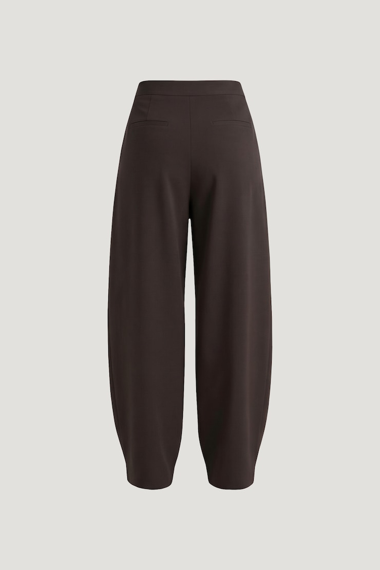 Simone Barrel Leg Pants Java Brown large