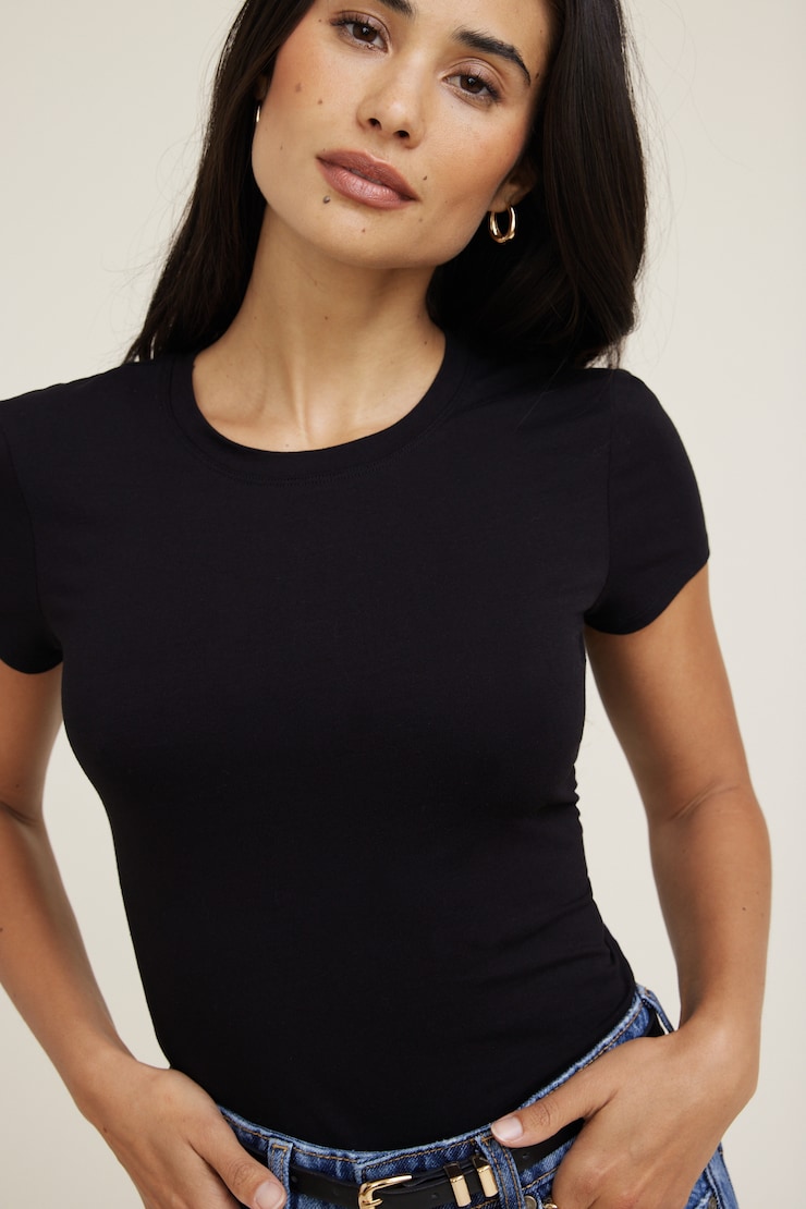 Fitted Jersey T Shirt