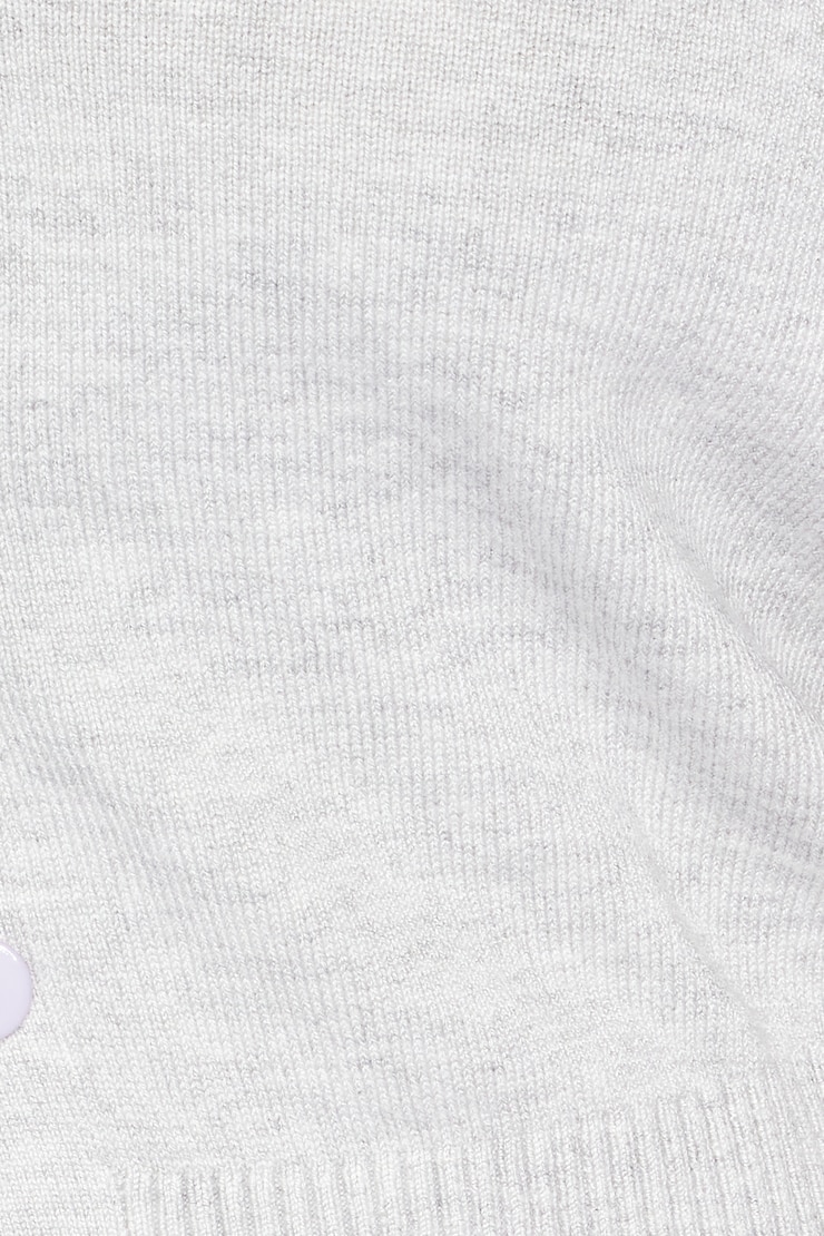 Cropped Button Up Top, Spring Grey Mix, large