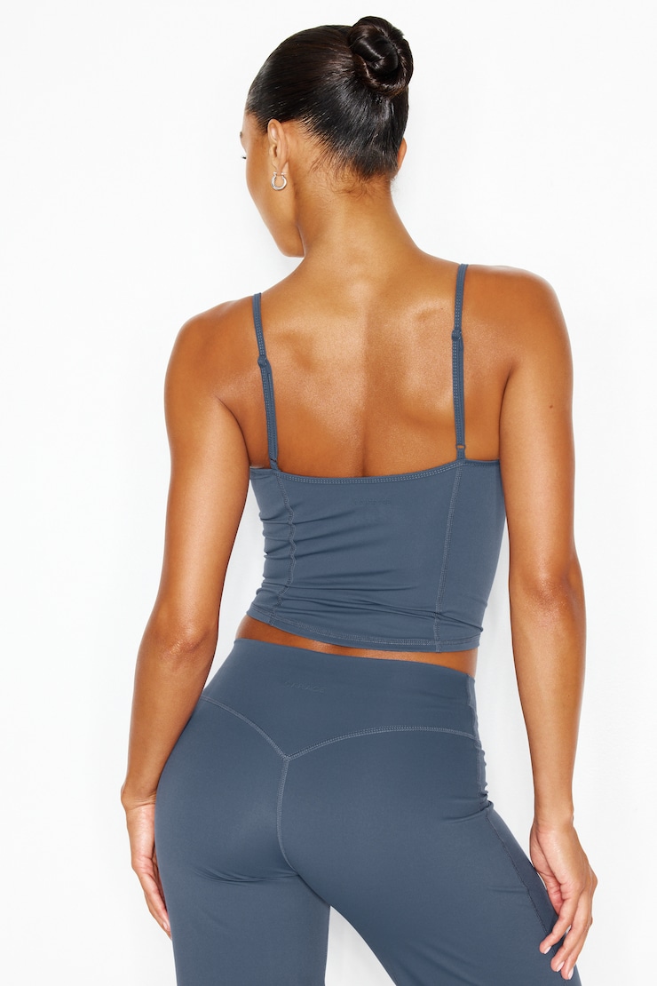 Active Underbust Cami Top, Heated Indigo, large