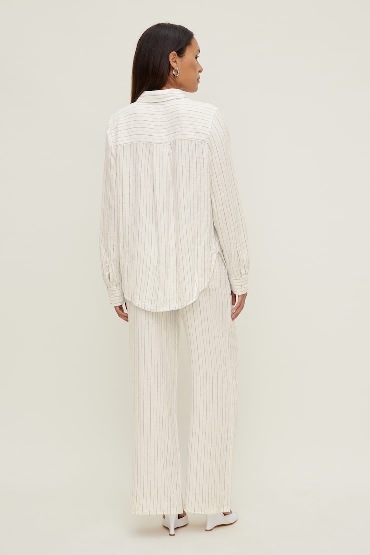 Chemise en lin surdimensionnée Isla