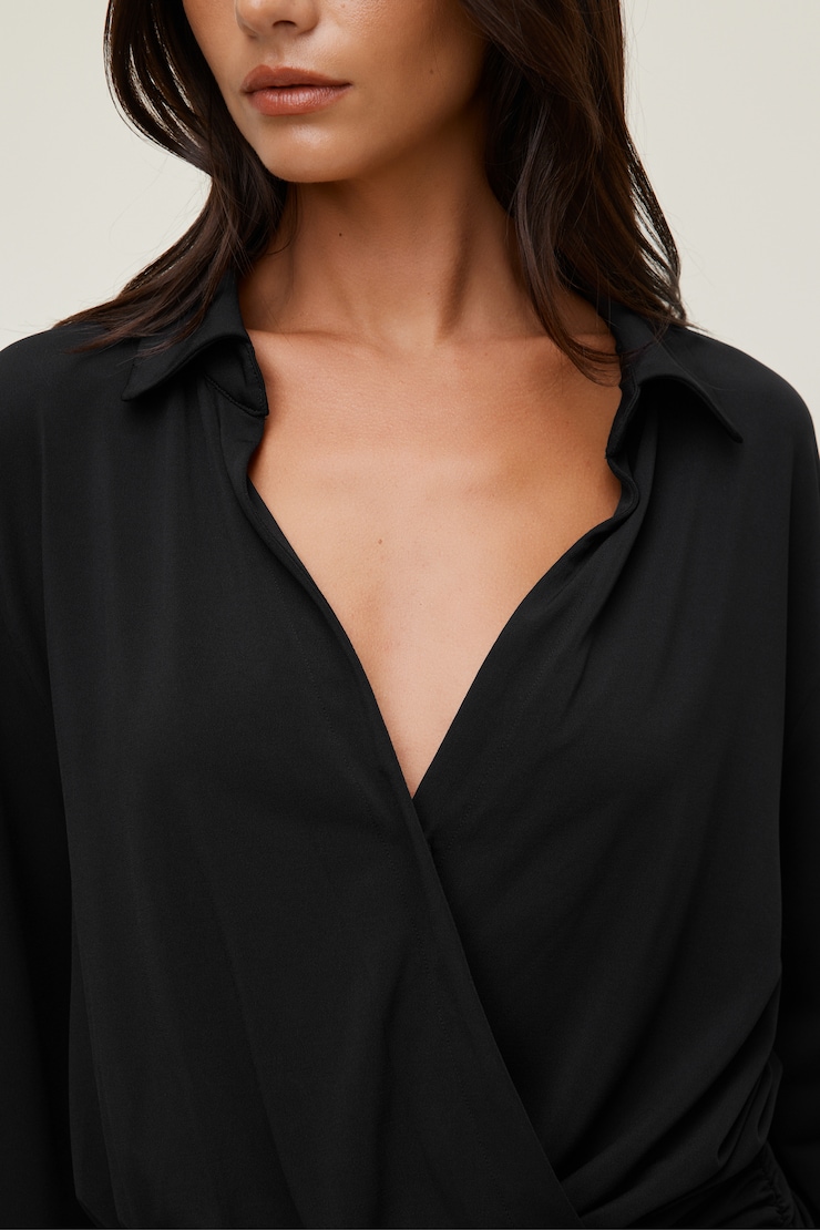 Sculpt Mini Shirt Dress