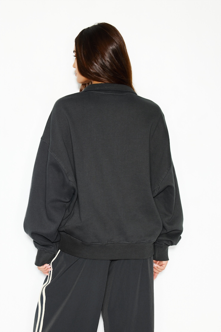 UltraFleece Half Zip Sweatshirt, Forged Iron Grey, large
