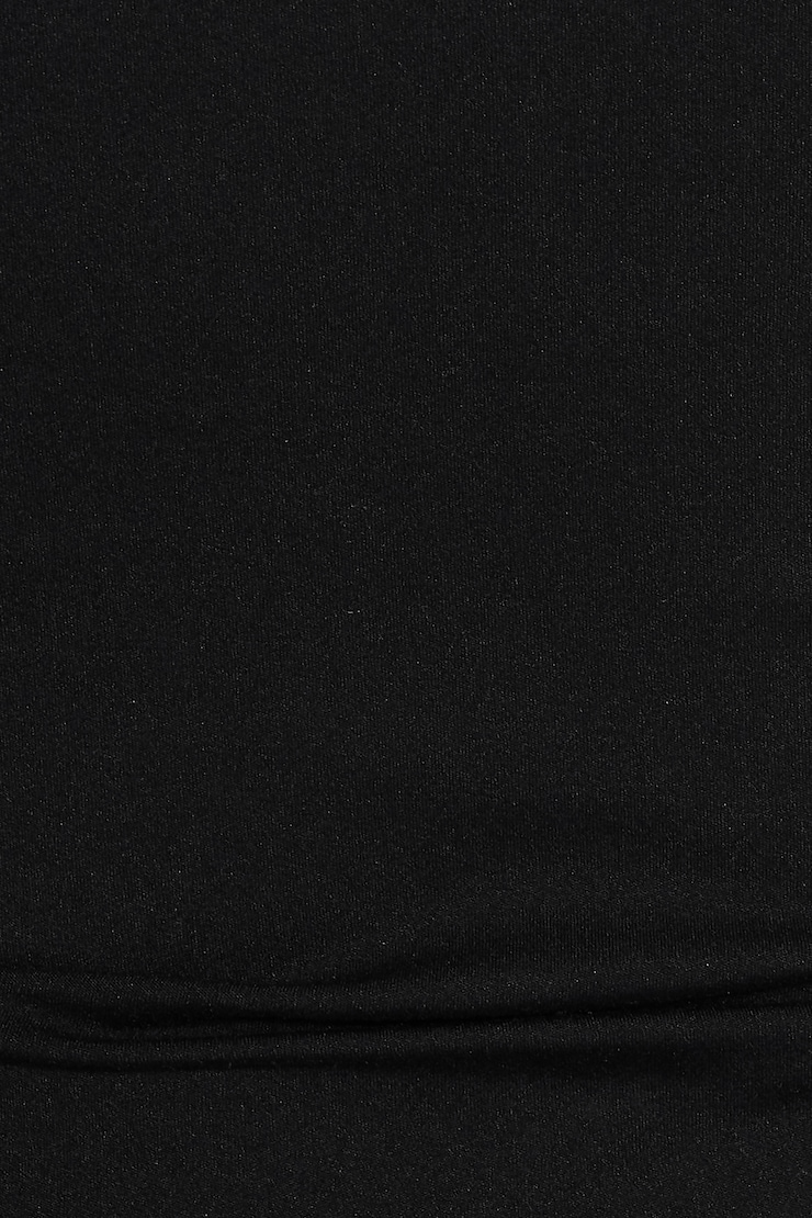 Sleek Keyhole Long Sleeve Top, Jet Black, large