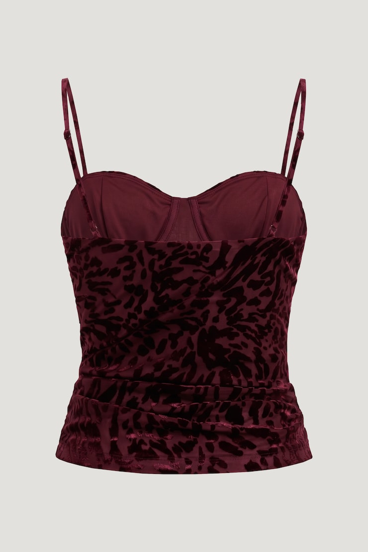 Monet Burnout Top Maroon Banner large