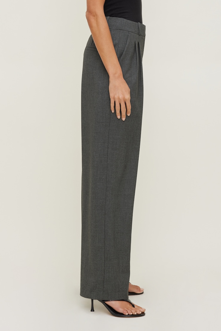 Alex Wide Leg Pants Anchor Grey Melange large