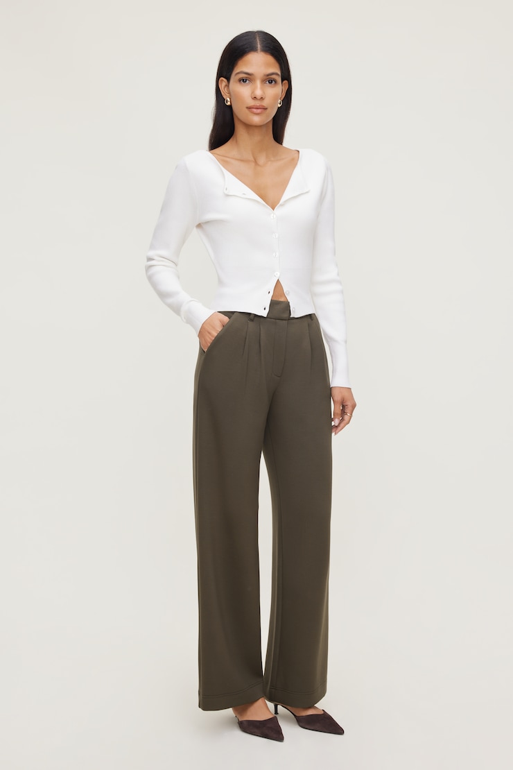 Alex Anywear Wide Leg Pants Wren Khaki large