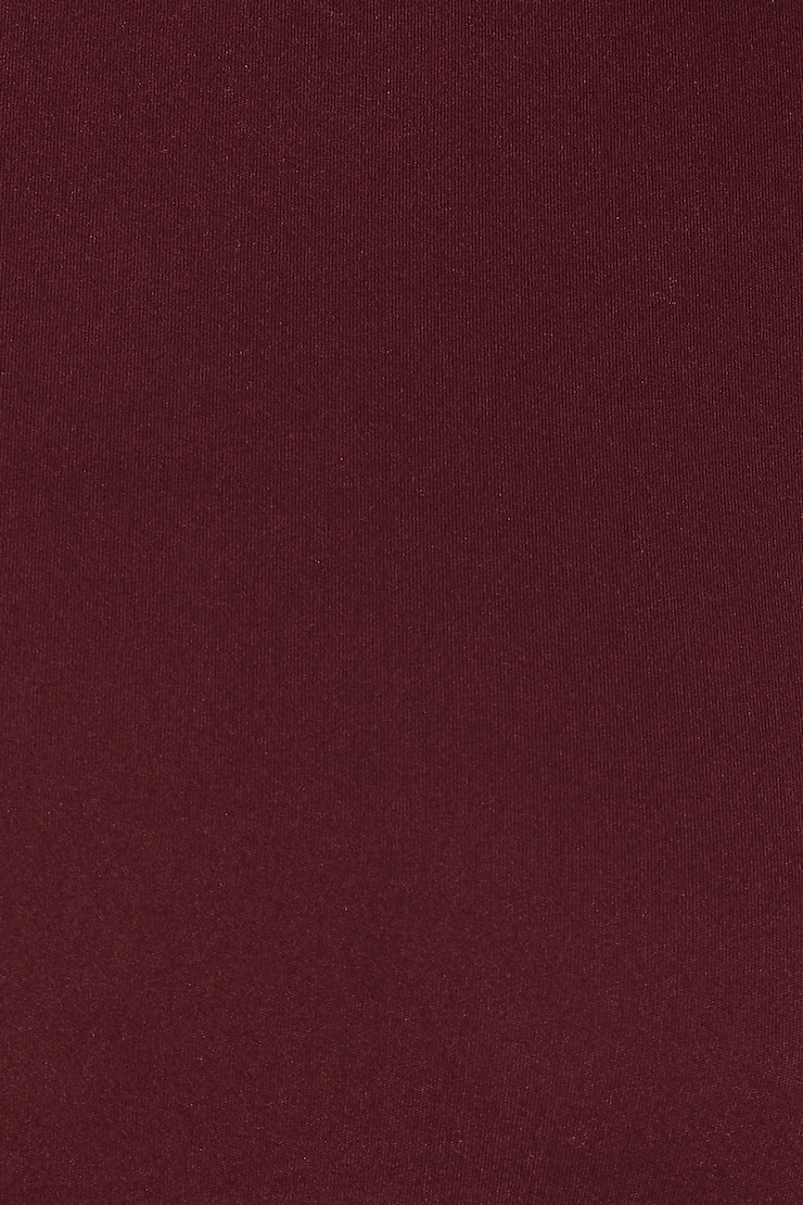 Sleek Crewneck Longsleeve Top, Burgundy Bite, large
