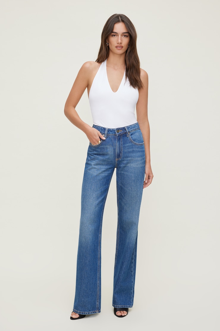 Sculpt Plunge Halter Bodysuit