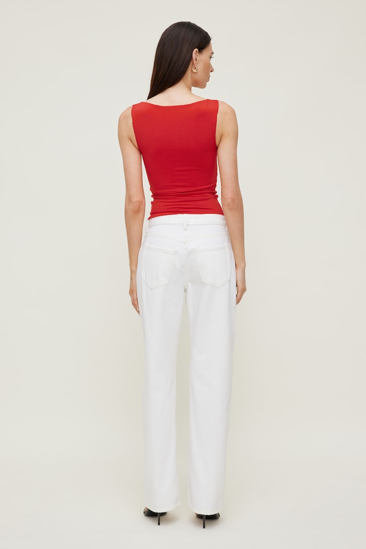 Nola Sculpt Tank Top Goji Berry Red large