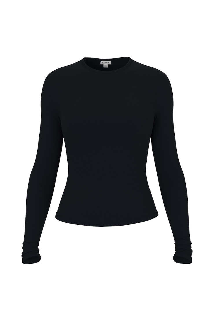 Baretouch Crewneck Long Sleeve Top, Mariana Blue, large