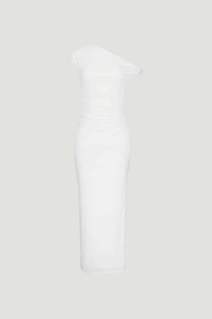 Zoe Sculpt Maxi Dress Snow White large