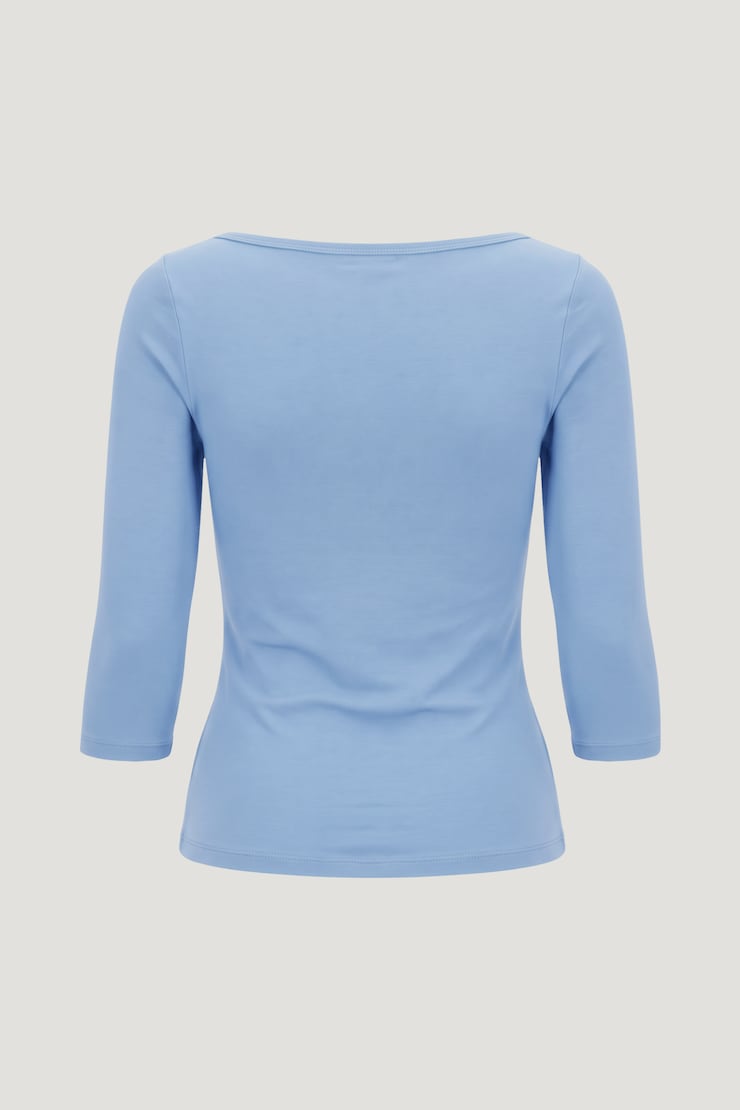 Maude Cotton Spandex T Shirt Bel Air Blue large