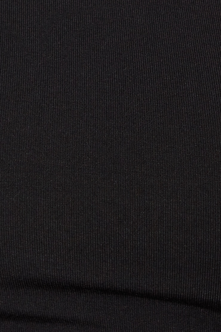 Cowl Back Short Sleeve Top, Jet Black, large