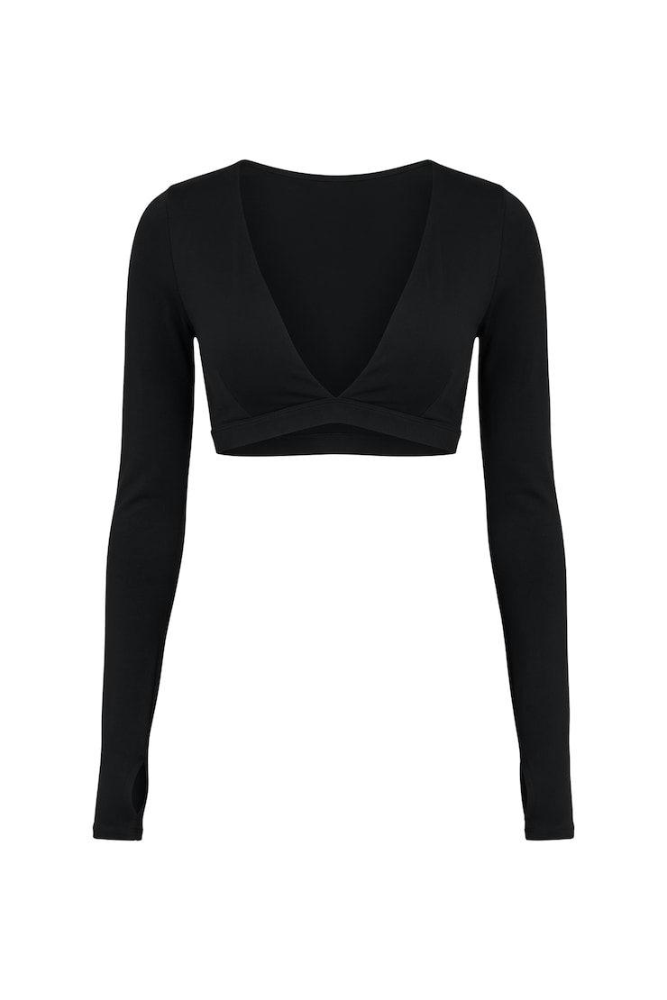 Active Plunge Long Sleeve Top