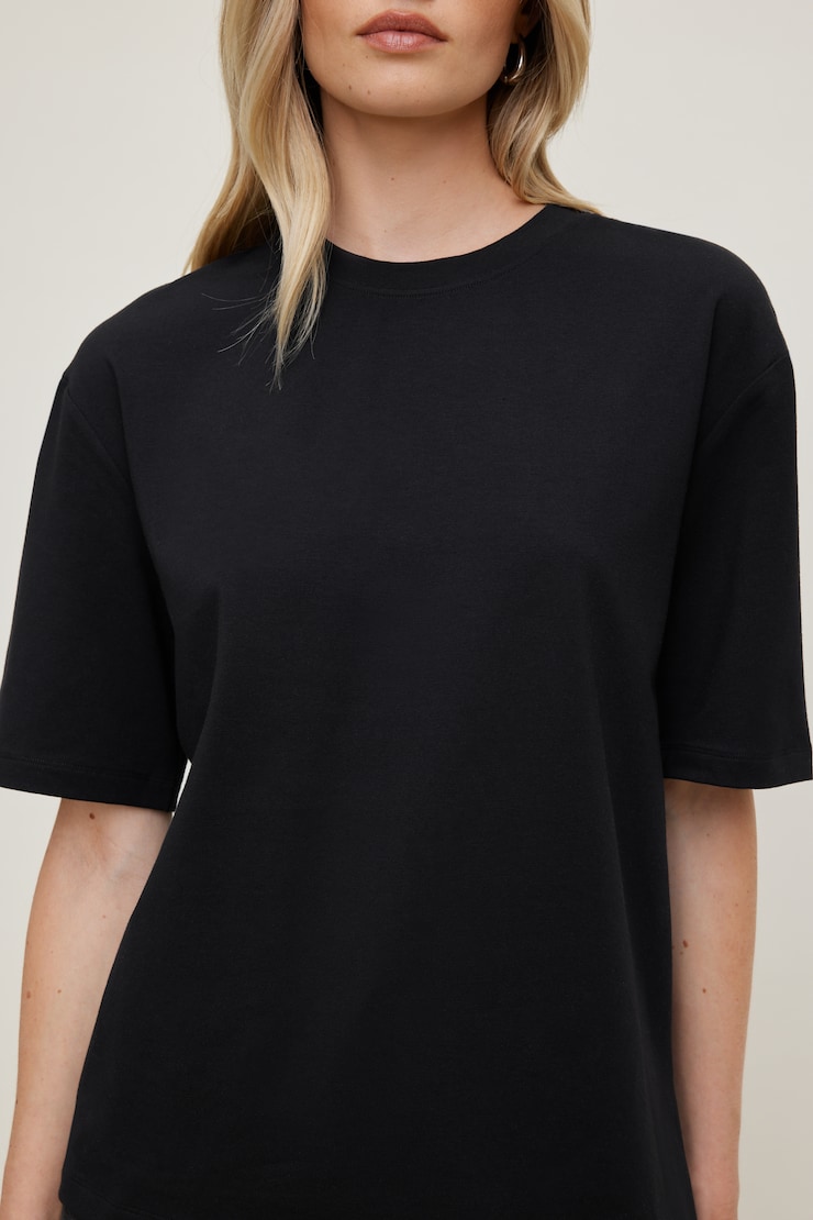 T-shirt en coton et modal