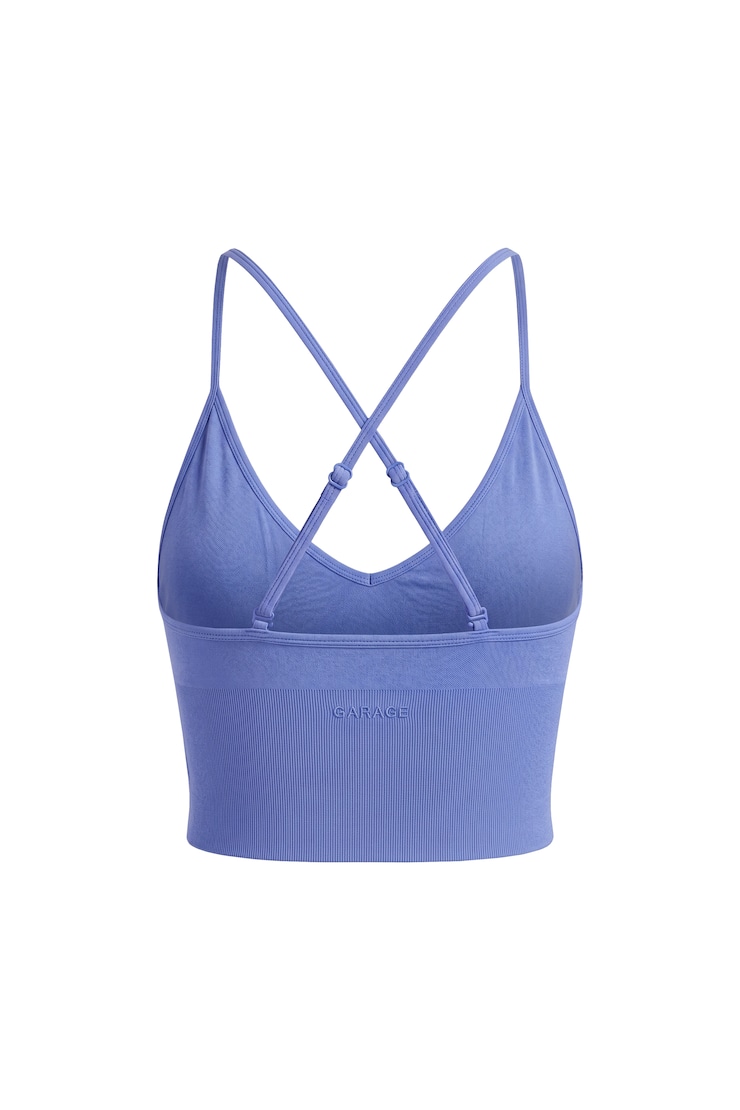 Active Seamless V-Neck Cami Top, Blue Blush, large