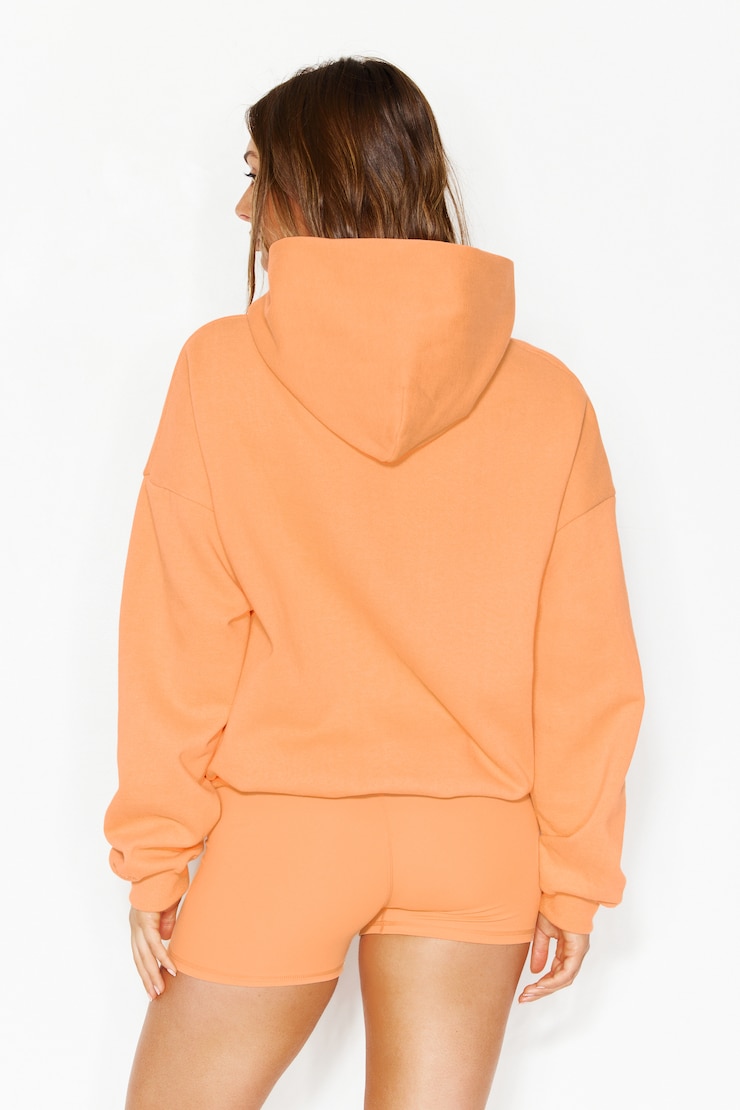 UltraFleece Hoodie, Juicy Peach Orange, large