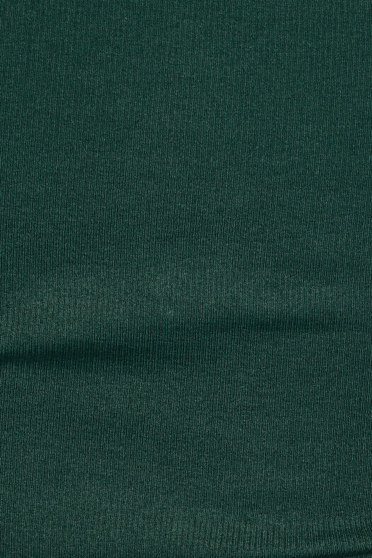 SnatchRib 3/4 Sleeve Top, Green Envy, large