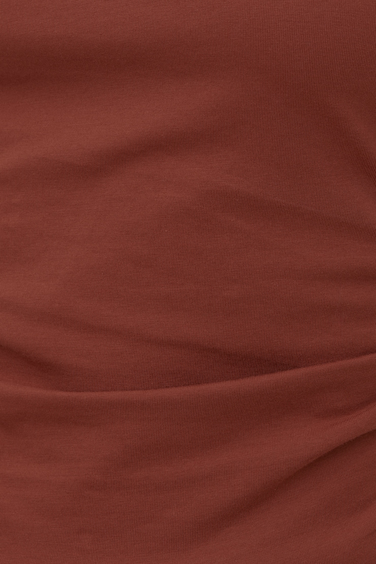 Andrea Jersey T Shirt Dark Paprika Burgundy large