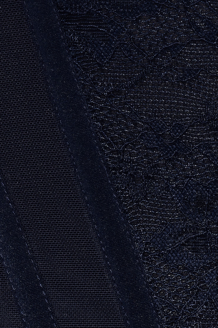Tate Sweetheart Lace Corset, Naughty Navy Blue, large