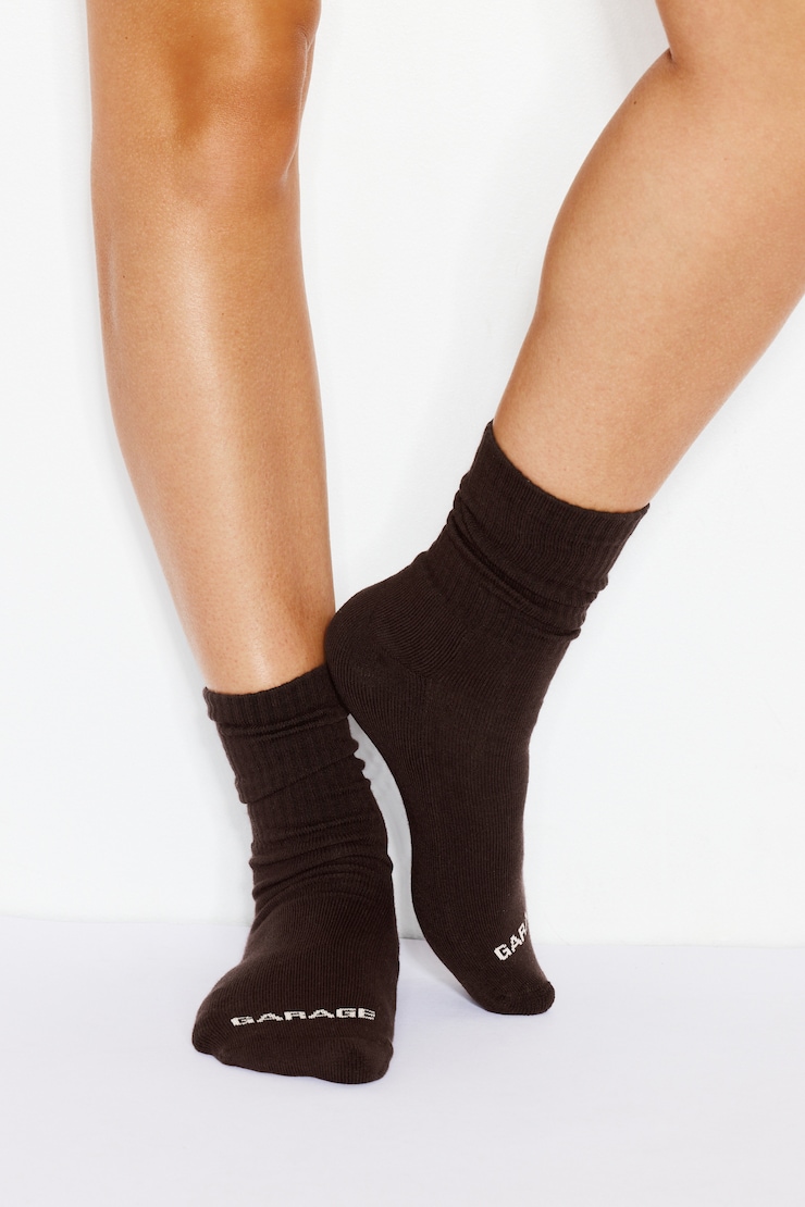SoftCotton The Classic Crew Socks - 3 Pack, Coconut Beige/Chocolate Mousse Brown/Bright White, large