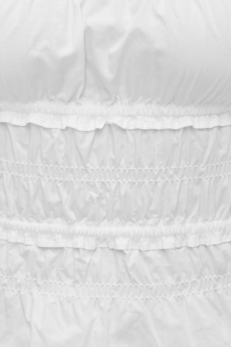 Smocked Poplin Cami Top Bright White large