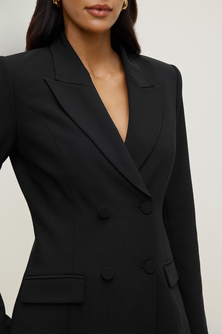Sloane Blazer Romper Mini Dress