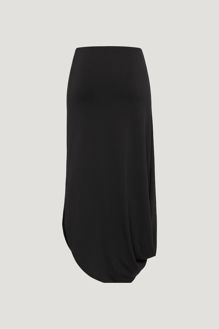 Sculpt Twisted Midi Skirt Jet Black large